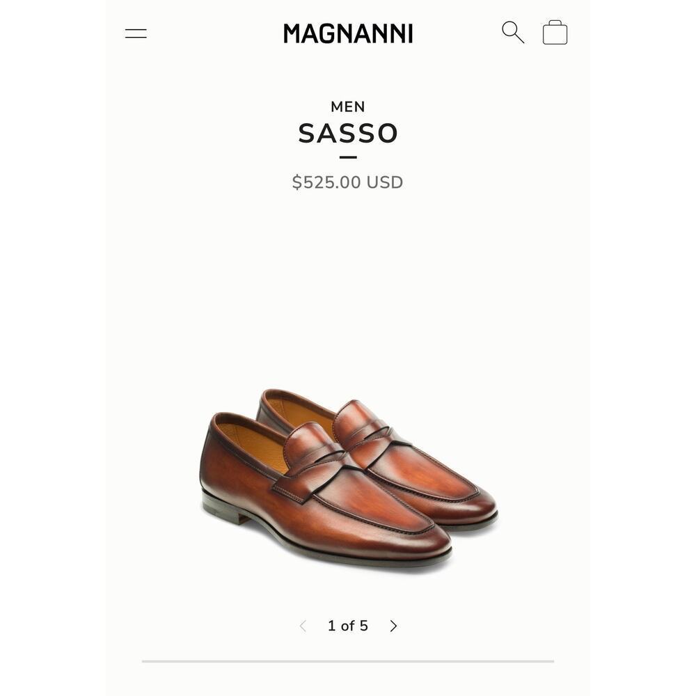 NWOT Men’s Magnanni Sasso Loafers - Picture 2 of 7